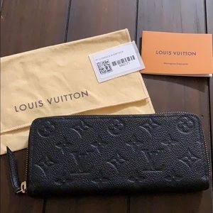 Louis Vuitton NWOT Clemence Noir Wallet